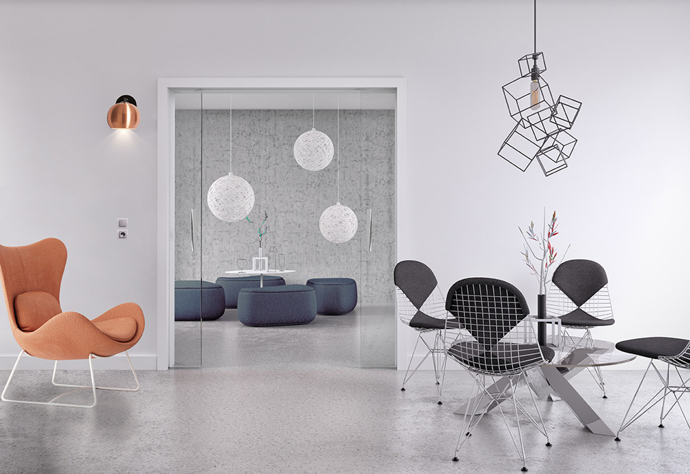 Schiebetür in der Wand