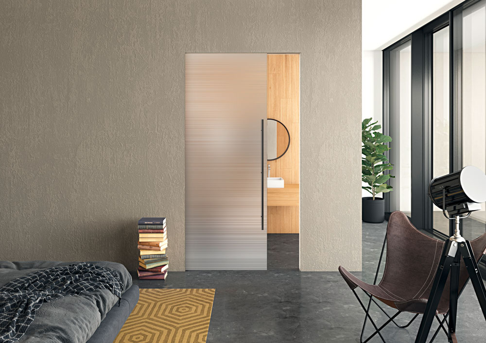 platzsparende Schiebetür