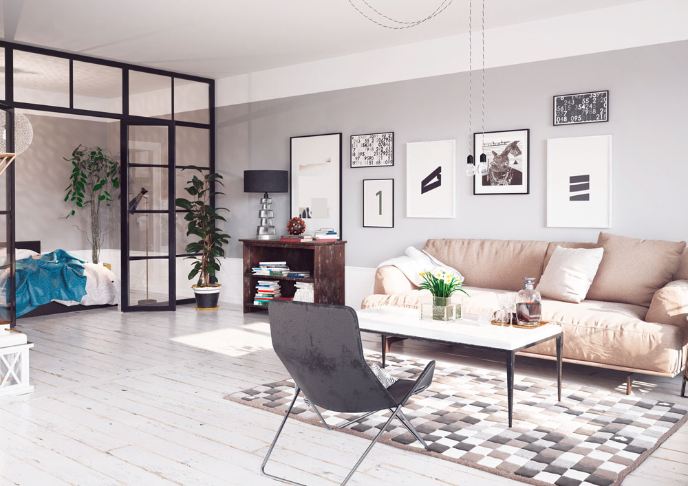 Schiebetüren Wohnzimmer